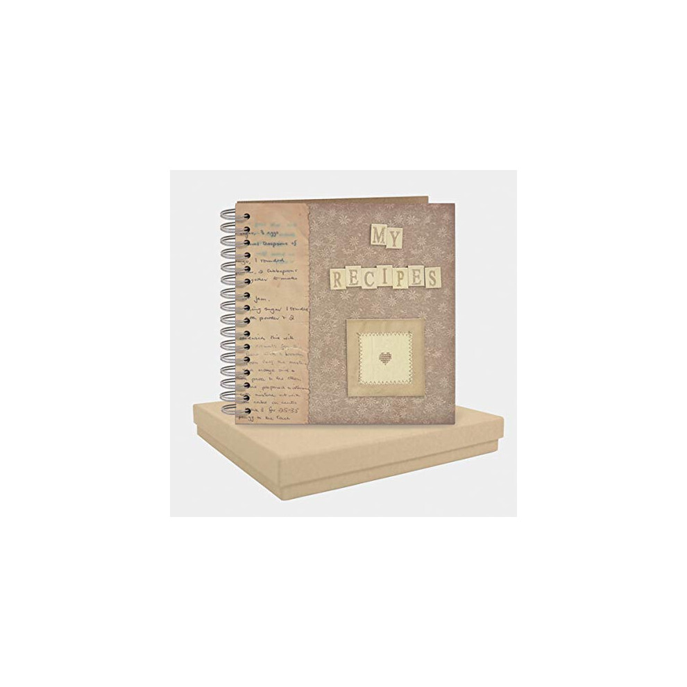 East India Recipe Book with Pre-Printed Pages Ring Binder Gift Gourmet Chef