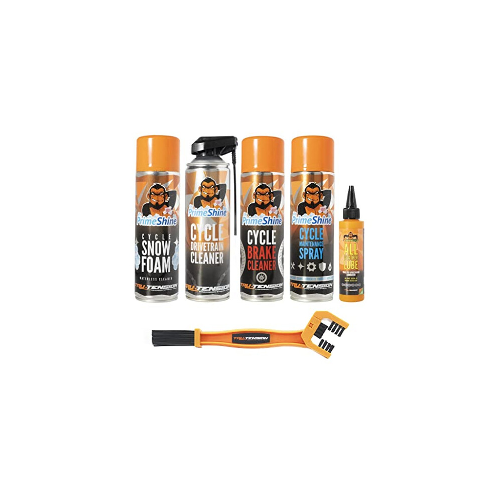 Tru Tension | Bike Revive Bundle | Ultimate Bike Maintenance Kit | Bicycle Tools & Accessories | 6 Piece Bicycle Cleaning Kit