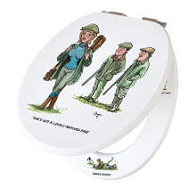 | Soft Close Toilet seat | Matched Pair (Shooting) by Bryn Parry | Bathroom Decor | Home Decor | Gifts for Dad & Grandad. New Home Gifts - for All