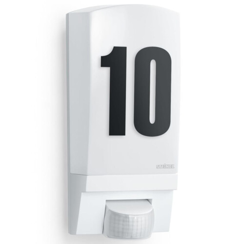 Aplique LED para exterior com sensor STEINEL L 1 Branco - Plástico - IP44 - Ângulo de detecção 180