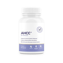 AHCC Food Supplement by Papillex - Maximum Strength - Immune Support - 20+ Human Research Studies - from Shiitake Medicinal Mushrooms - 60 Veggie Caps