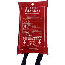 Crystal Crown Fire Blanket Suppression Flame Retardant Safety Blanket for Home, School, Fireplace, Grill, Car, Office, Warehouse