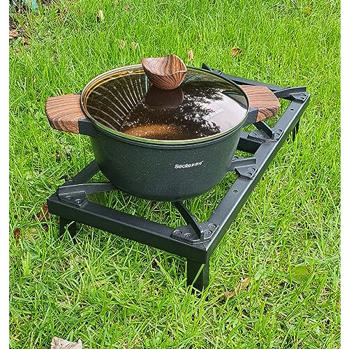 LPG Double Burner Picnic Camping Gas Cooker Butane Gas Country Stove Cast  Iron LPG Burner BBQ Portable Grill, Boiling Ring Outdoor Camping Propane on  OnBuy