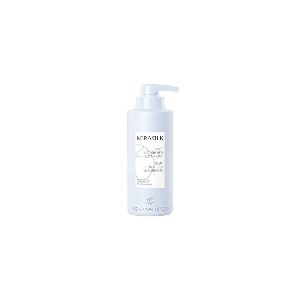 Kerasilk Smoothing Mask | Tames Frizz & Smooths Strands |Intensely Nourishes & Deep Conditions | For Coarse Frizzy & Unruly Hair | Improves Mana