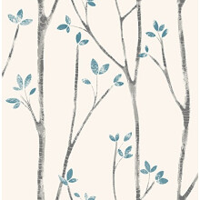 Urban Walls UW24777 Scandi Tree Sidewall, Blue