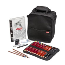 Carry-all Bag, Black, Accessories Ideal for Sketching and Drawing, Professional Quality Artist Bag, Includes Derwent Pencil Case, 2306220