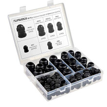 50 Pack Cable Gland Waterproof Adjustable 3-16mm Cable Connectors PG7 PG9 PG11 PG13.5 PG16 PG19 Plastic Cable Gland Joints with Gaskets in PP Box