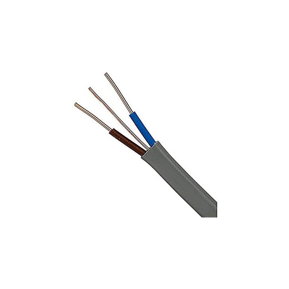 Bh05688 Twin And Earth Flat Cable, 6242Y 1.5Mm Grey, 10 Metres (33 Feet) 5013249445674