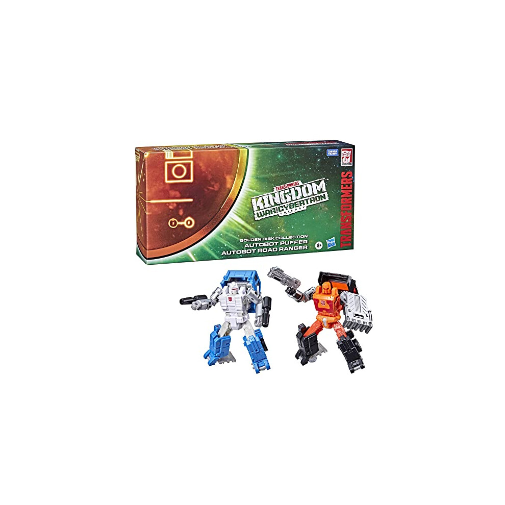 Generations War for Cybertron Golden Disk Collection Chapter 1, Autobot Road Ranger and Autobot Puffer, AMAZON EXCLUSIVE, Ages 8 and Up