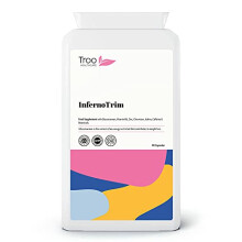 InfernoTrim 90 Capsules - Daily Supplement to Support Weight Loss Management - Glucomannan Konjac, Raspberry Extract, Green Tea, African Mango - UK