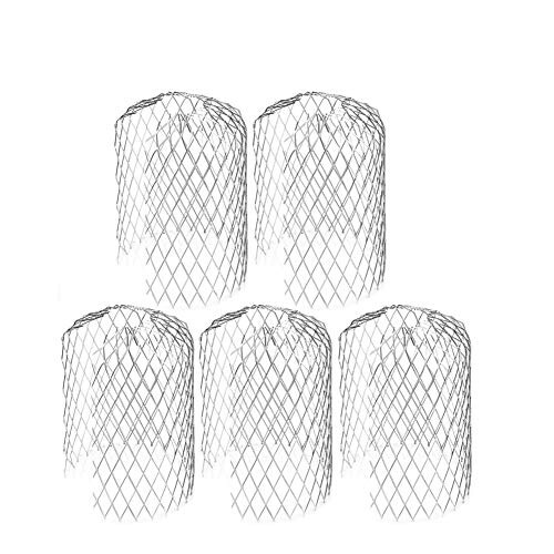 5 Pack Down Pipe Filter, Gutter Guard Strainer, Mesh Gutter Downspout Guard for Leaf and Rubbish Filter Gutter Screen Covers