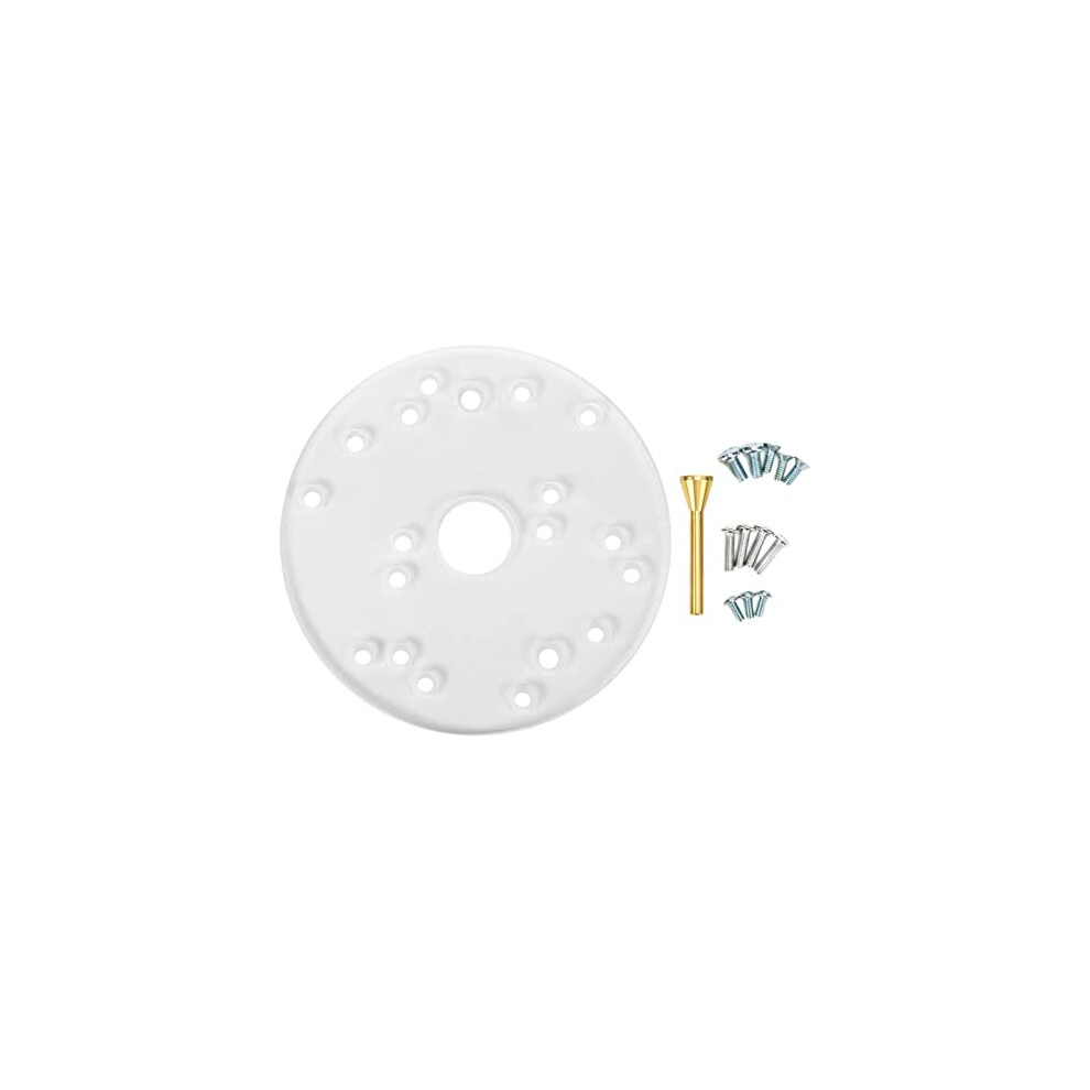 Router Base Plate Universal Router Table Base Plate Acrylic Base Plate With Centering Pin Screws And Multiple PreâDrilled Holes 8475897402565