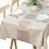 Table Cloth Wipeable Tablecloth PVC Plastic Wipe Clean Waterproof Rectangular Table Cover Protector for Kitchen Picnic Outdoor Indoor (Geometric, 1