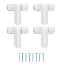 4 Pcs Window Jammer Locks, Sash Blocker Window Jammer, Door Window Restrictor Security Locks for UPVC, PVC, Doors, Windows, Home Security