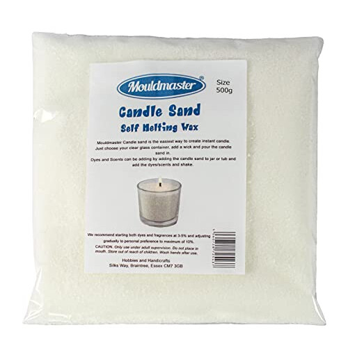 Candle Sand Granules Self Melting Wax 500g, White