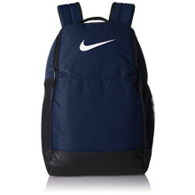 Nk Brsla M Bkpk - 9.0 (24L) Sports Backpack - Midnight Navy/Black/(White), MISC