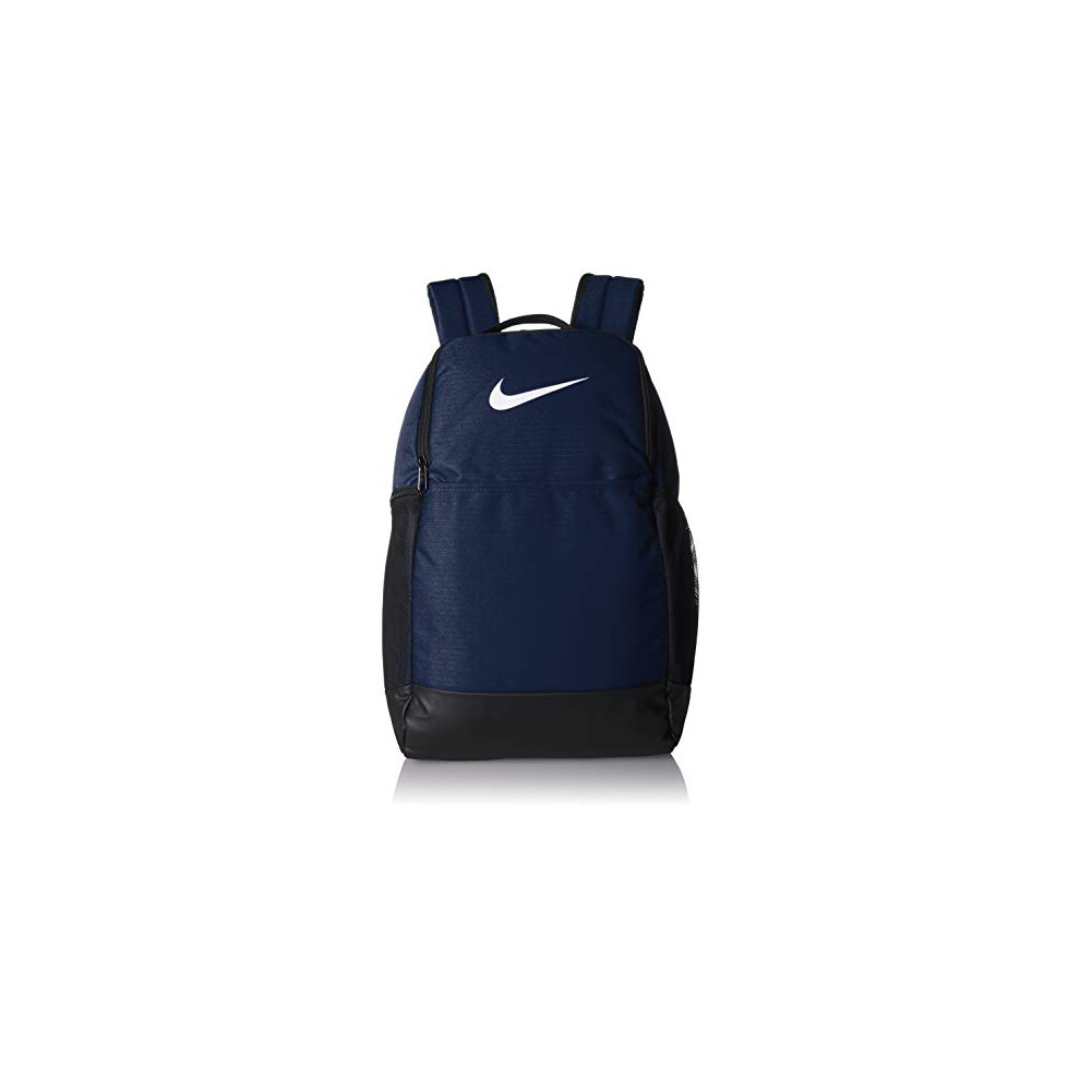 Nk Brsla M Bkpk - 9.0 (24L) Sports Backpack - Midnight Navy/Black/(White), MISC