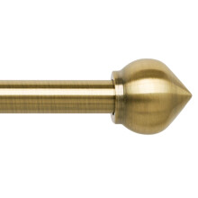 Curtain poles Antique Brass Extendable curtain pole 76cm to 310cm Adjustable curtain track 30" to 122" Includes poles, BALL finials, 3 piece brackets,