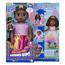 Muñeca Baby Alive Princesa Ellie Crece! Muñeca de 18 Pulgadas para Niños y Niñas de 3 Años en Adelante