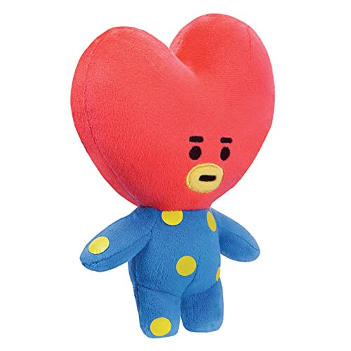 Aurora World AURORA, 61459, BT21 Επίσημο Merchandise, TATA Μαλακό Παιχνίδι, Μικρό, Μπλε και Κόκκινο 1