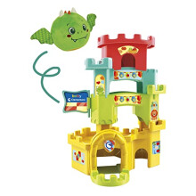 80514 Soft Little Dragon in The Ball Drop Castle-Infant Toys 10 Months (Italian, English, French, German, Spanish, Dutch and Polish), Made in Italy,