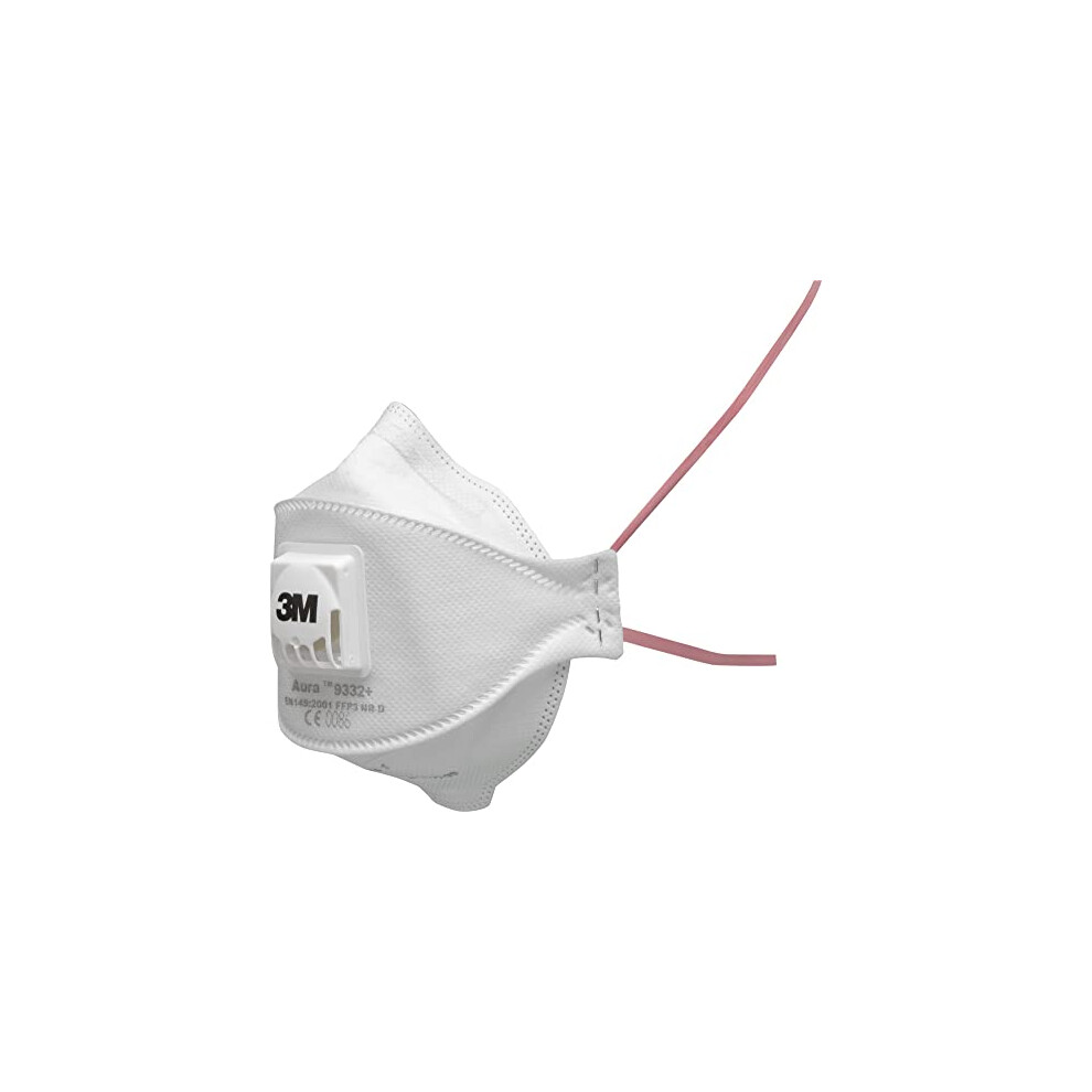 3M Aura Particulate Respirator, FFP3, Valved, 9332+, 10 Masks per Pack