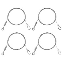 4 Pcs Picture Hanging Wires with Hook Adjustable Stainless Steel Wire Ropes 1.5mm x 2m Heavy Duty Hanging Wire for Mirror, Light/Lamp, Curtain,