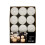 24 Maxi Unscented Tealights in Transparent Clear Cup, 10 Hours, White 3