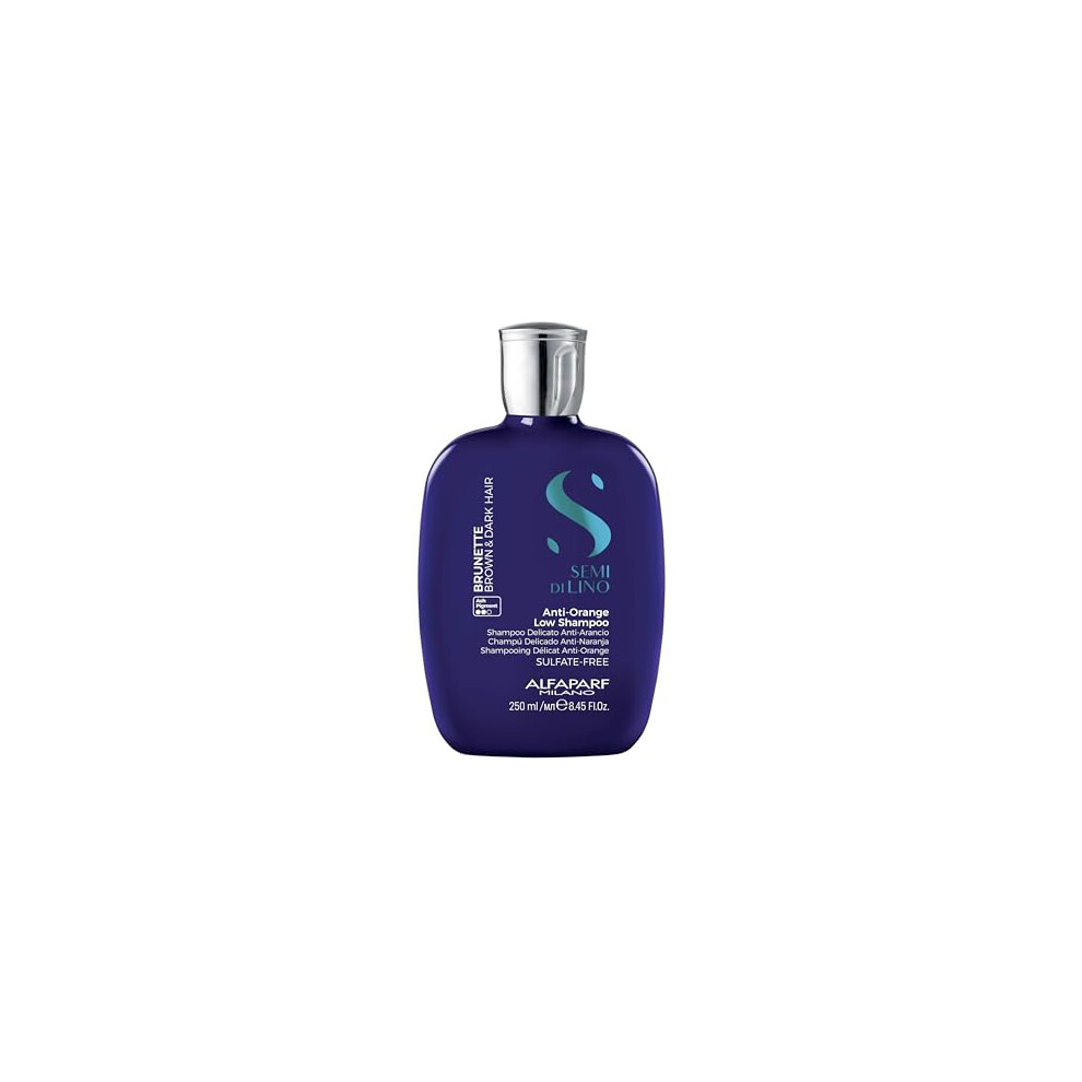 Alfaparf Orange Milano Semi Di Lino Brunette Anti- Low Shampoo 250Ml - Mild Anti- Shampoo