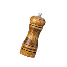 Manual Wooden Pepper Mills Shaker Salt and Pepper Grinders Set Adjustable Coarseness Pepper Mill Refillable Salt Grinder with Ceramic Rotor Retro