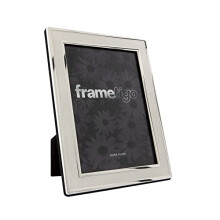 Silver Plated Plain Satin Photo Frame - Fits Photo Size 4"x6" (10x15cm)