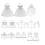 Butterick Patterns 6336 OSZ, Ρούχα για Κούκλες 18", Ένα Μέγεθος, Πολύχρωμο 4