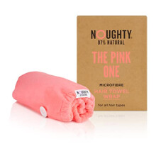 97% Natural Pink Microfibre Hair Towel, Hair Towel Wrap Quickly Absorbs Moisture, Reduces Breakage, Combats Frizz, Pink