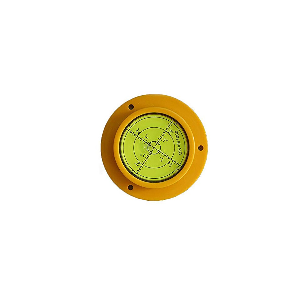 90Mm Large Bullseye Bubble Spirit Level, Round Precision Spirit Level Circular Bullseye Level Inclinometers Tool With Mounting Holes For Rv Leveling 603470020754