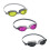 Bestway SCHWIMMBRILLE 18X4X4CM GELB, ROT, SCHWARZ 1