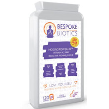 Vitamin K2 MK7-120 Easy Swallow Capsules not Tablets- Nooropower-K7 Pro, Protein Synthesis Vegan| Bone Health - Fracturing Nose Bleeds Heart Better
