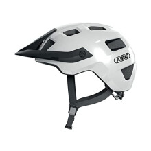 MTB Helmet MoTrip, Robust Bike Helmet with Impact Protection, Mountain Bikers, Individual Fit, Unisex Adult - Shiny White - Size M