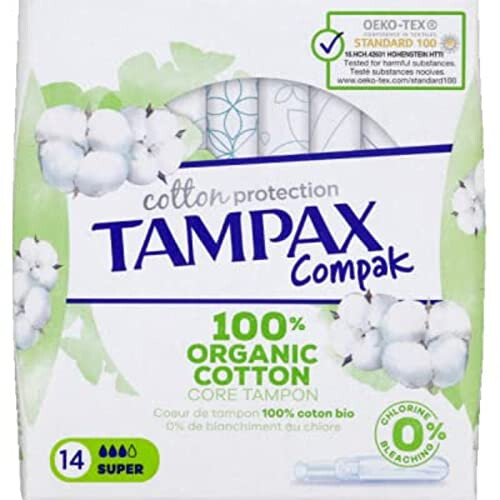 TAMPAX 100% COTON BIOLOGIQUE super plug 14 unités