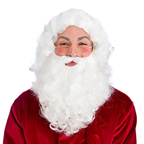 Mens Deluxe Christmas Santa Beard