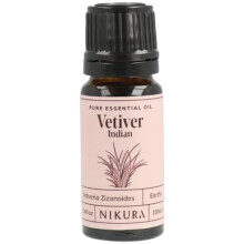 Vetiver (Indian) Essential Oil - 10ml | 100% Pure Natural Oils | Perfect for Study Focus, Perfume Base, Insect Repellent | Great for Self Care,