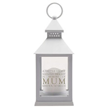 Grey Graveside Memorial Battery Operated LED Lantern - Mum