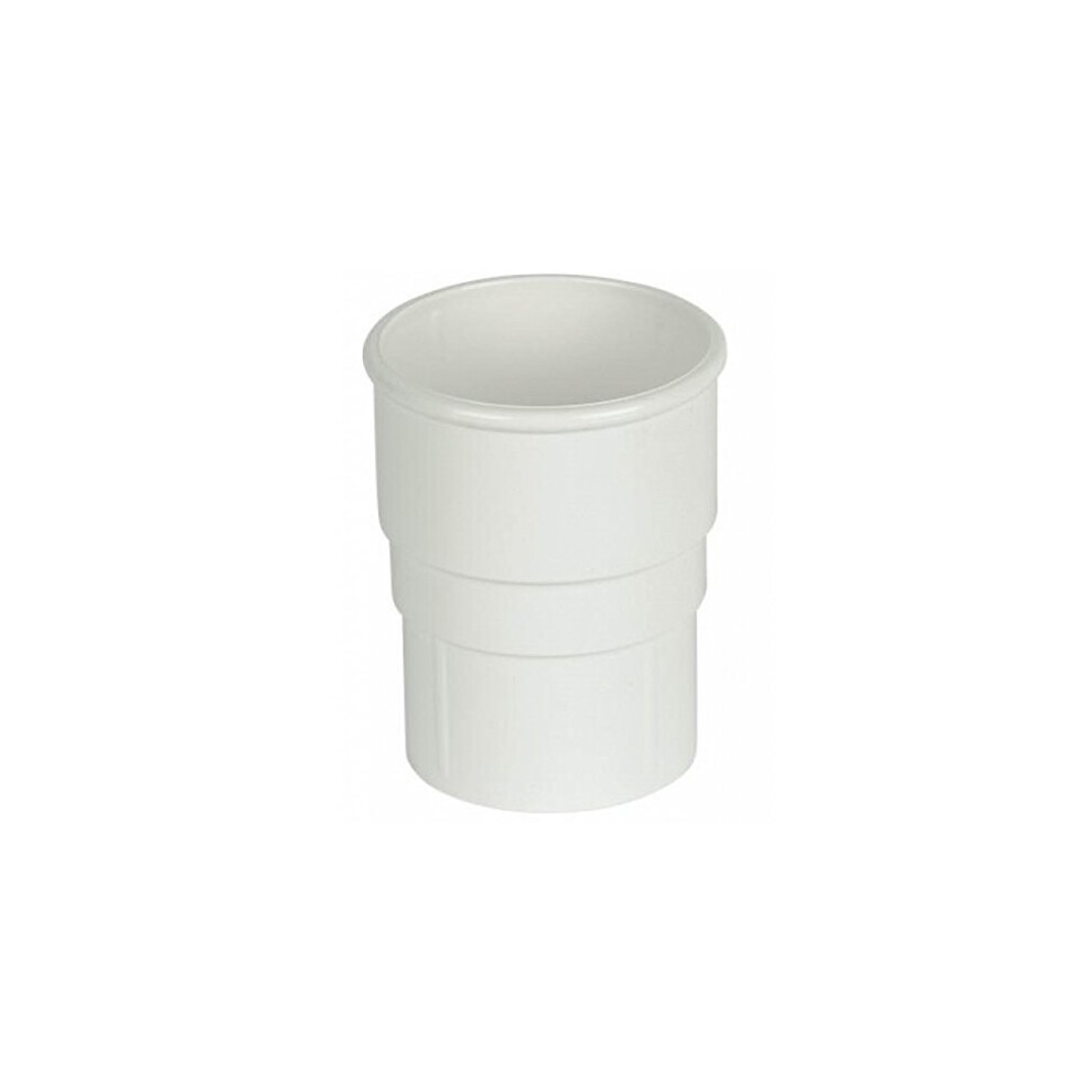 Floplast White 68Mm Round Gutter Pipe Socket