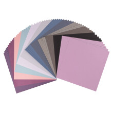 Florence Smooth Cardstock Paper, Winter Colours Mix, 216 Grams, 12x12 Inches, 60 Sheets, for Scrapbooking, Card Making, Die Cutting and Other Paper