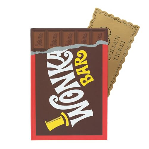 Willy Wonka Premium A5 Notebook | Wonka Bar | Bullet Journal | Notebooks A5 | Notepads A5 | A5 Notepad | Squared Notebook A5 | Squared Paper | Willy