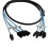 High Speed 6Gbps 4pcs/set Sata Cable Sas Cable for Server 1M (H0101) (1M) 2