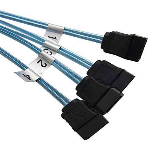 High Speed 6Gbps 4pcs/set Sata Cable Sas Cable for Server 1M (H0101) (1M) 2