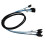High Speed 6Gbps 4pcs/set Sata Cable Sas Cable for Server 1M (H0101) (1M) 6