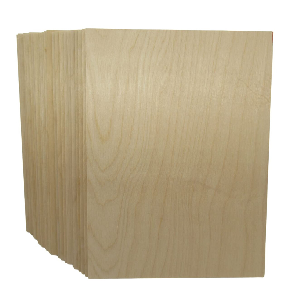 3mm A5 Birch Plywood (A5* Approx) -210x154*x 3mm (Pack of 25) - Laserable Low Fume E1 Glue Ply.