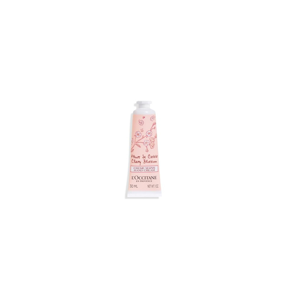 Travel Sized Cherry Blossom Hand Cream 30ml | Enriched with Shea Butter | Vegan & 98% Readily Biodegradable | Floral & Fruity Scented | Luxury & Clean