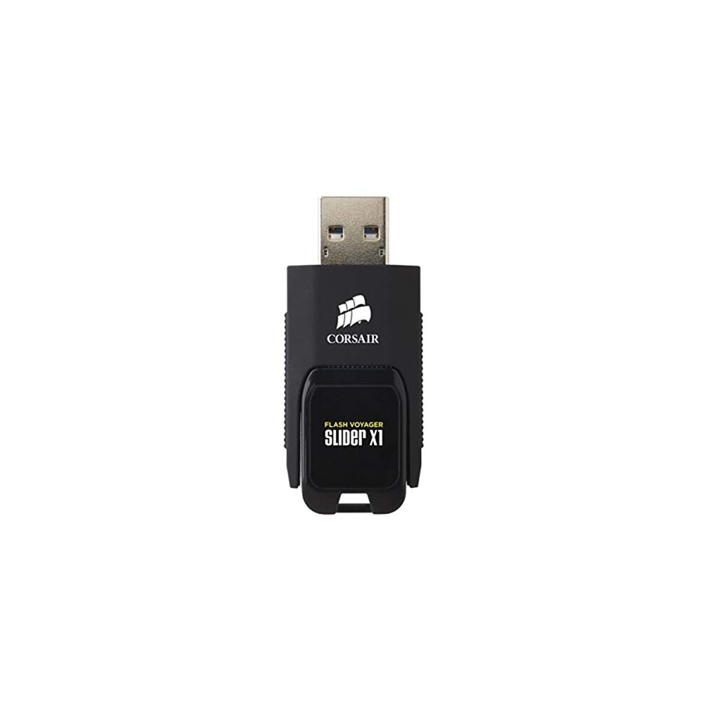 (CMFSL3X1-64GB) Flash Voyager Slider X1 64GB USB 3.0 Capless Sliding Flash Drive,Black